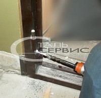 Монтаж коробки входной двери Монтаж коробки входной двери